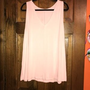Lane Bryant 14/16 flowy pale pink tank